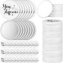 Hoolerry 48 Pcs Inspirational Compact Mirror Gifts Bulk for Women You Make a Difference Round Mini Pocket Makeup Purse Pocket Mirror for Women Employee Coworker Nurse Appreciation Gifts