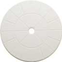 Swimming Pool Skimmer Cover Debris Canister Deck Lid 9 1/8" Inch Skimmer Valve Replacement Lid (White)