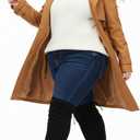 Vipost 2.5-inch Wide Calf Wide Width Thigh High Boots, Suede over the Knee Boots for Women, Plus Size Chunky Block Heel Round Toe Fall Boots with Side Zipper, Fall Winter Fashion 2025, size 7