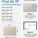 MOFT Dynamic Folio Case for iPad Air 11" (M4 2026 / M3 2025 / M2 2024) & iPad Air 10.9-inch 5th 4th Generation 2022 2020, Slim Magnetic Stand Case with 20+ Viewing Angles,Beach White x Terracotta