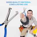 Electrical Disconnect Pliers, Automotive Electrical Connector Pliers Spark Plug Pliers Car Electrical Plug Pliers for Easily Disconnection The Locking-Push Tab Electrical Connector(Blue)