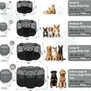 Siedihit Dark Grey Puppy Playpen for Large Dog Cat, Dogs Tent
