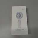 Portable Handheld Misting Fan, 4000mAh USB Rechargeable Personal Mister Foldable Fan Battery Operated Spray Water Mist Fan Makeup Small Face Steamer for Travel Outdoors Office pink