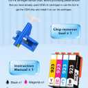myCartridge 923 Ink Cartridges Combo Pack Replacement for HP 923 Ink | without Chip Compatible with HP OfficeJet Pro 8130e 8135e 8138e 8139e 8122e Printers Ink Cartridge,4 Pack(BK/C/M/Y)