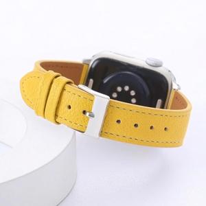 Thin Slim Soft Goatskin Women Leather Watch Bands for Apple Watch 38mm 40mm 41mm 42mm, Small Wrist Watch Band Lightweight Elegant Replacement Straps Compatible with iWatch SE 11 10 9 8 7 6 5 4 3 2 1