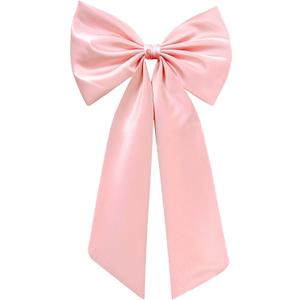 Large Pink Bow for Decorations Big Pink Ribbon Bows Banner Dcor Large Bow Wall Hanging Decor for Baby Shower Bow Themed Wedding Party Coquette Birthday Decorations