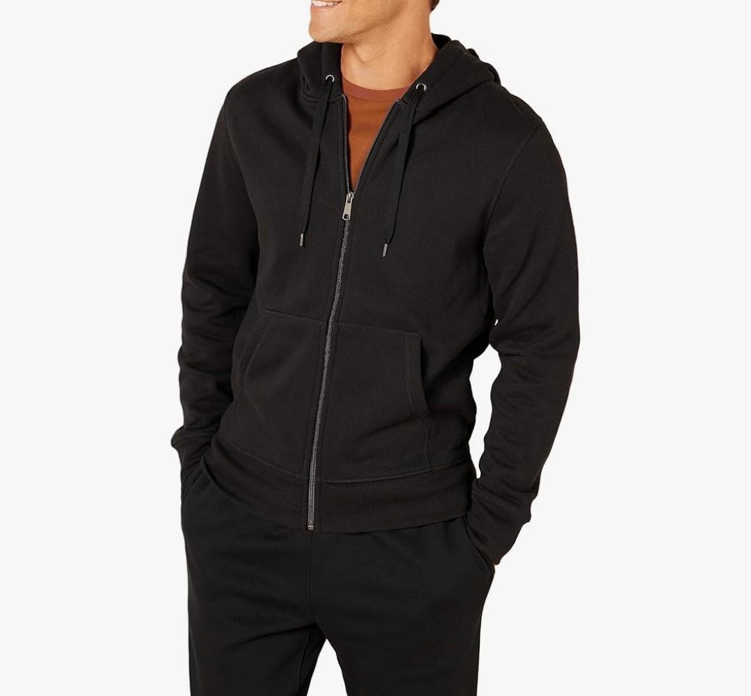 Amazon Essentials Men's Full-Zip Fleece Hoodie (Big & Tall) M