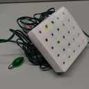 25 Pack C7 LED Multicolor Replacement Bulbs, Christmas Multicolor Ceramic LED Light Bulbs Vintage Light Bulbs for Christmas Indoor Outdoor String Lights, E12/C7 Candelabra Base, 0.6 Watt