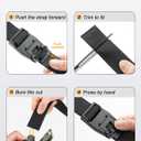 JUKMO Men's Tactical Belt Quick Release Nylon Web for Military Golf Hiking Rigger Heavy Utility Duty Work in Gift Box (Black, S)