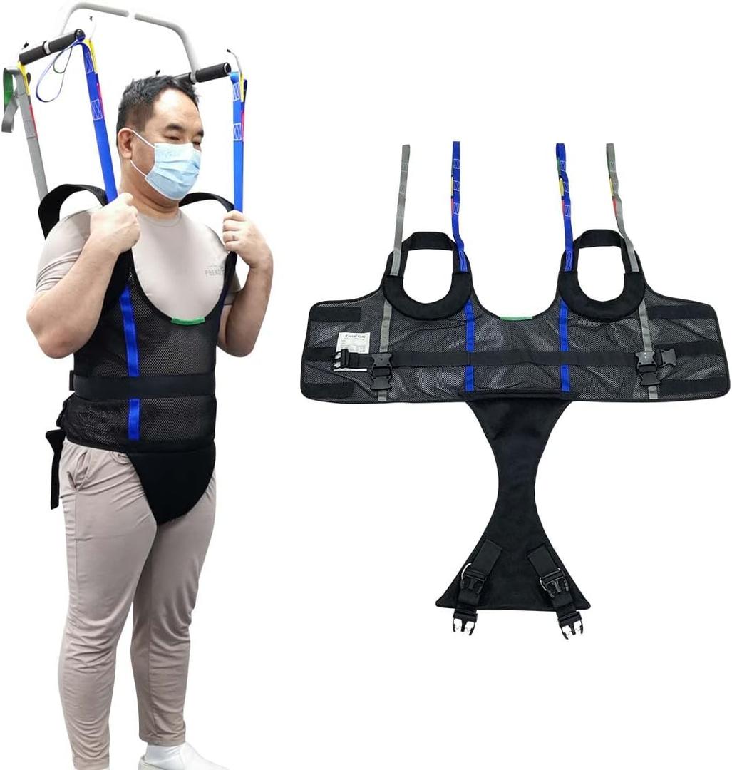 Patient Walking Sling for Standing Exercise,Lift Walking Sling Standing Aids for Patient Ambulation Training -Safety Loading Weight 550 Lbs (X-Large (Pack of 1))