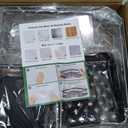 Adhesive Shower Caddy, 2 Pack Corner Bath Organizer, Rustproof Stainless Steel Shower Shelves with Large Capacity, No Drilling Shelves for Bathroom Storage, Home, Kitchen Dcor (Black)