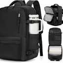 VGCUB Carry on Travel Backpack for Women Men Large Laptop Gym Work Frontier Airlines Personal Item Bag Business Airport Lightweight Backpack Flight Approved Mochilas de Viaje Black