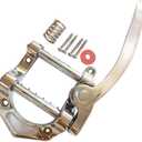 Electric Guitar Vibrato Tailpiece Tremolo Bridge Big Rocking Rod Pulling String Board for TeleSGLPETC Electric Guitars QH-BG001(Chrome)