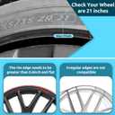 Automotive Alloy Wheel Rim Protector 21 Inch Alloy Rim Guards for Car Rims Compatible with Tesla Model 3 Model Y X S 21 Inch, Universal 21in
