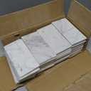 SUNWINGS 40-Sheet Subway Peel and Stick Mosaic Natural Stone Self Adhesive Tiles, 6" x 3" Honed Stick on Backsplash for Kitchen Bathroom Fireplace Vanity, Carrara White