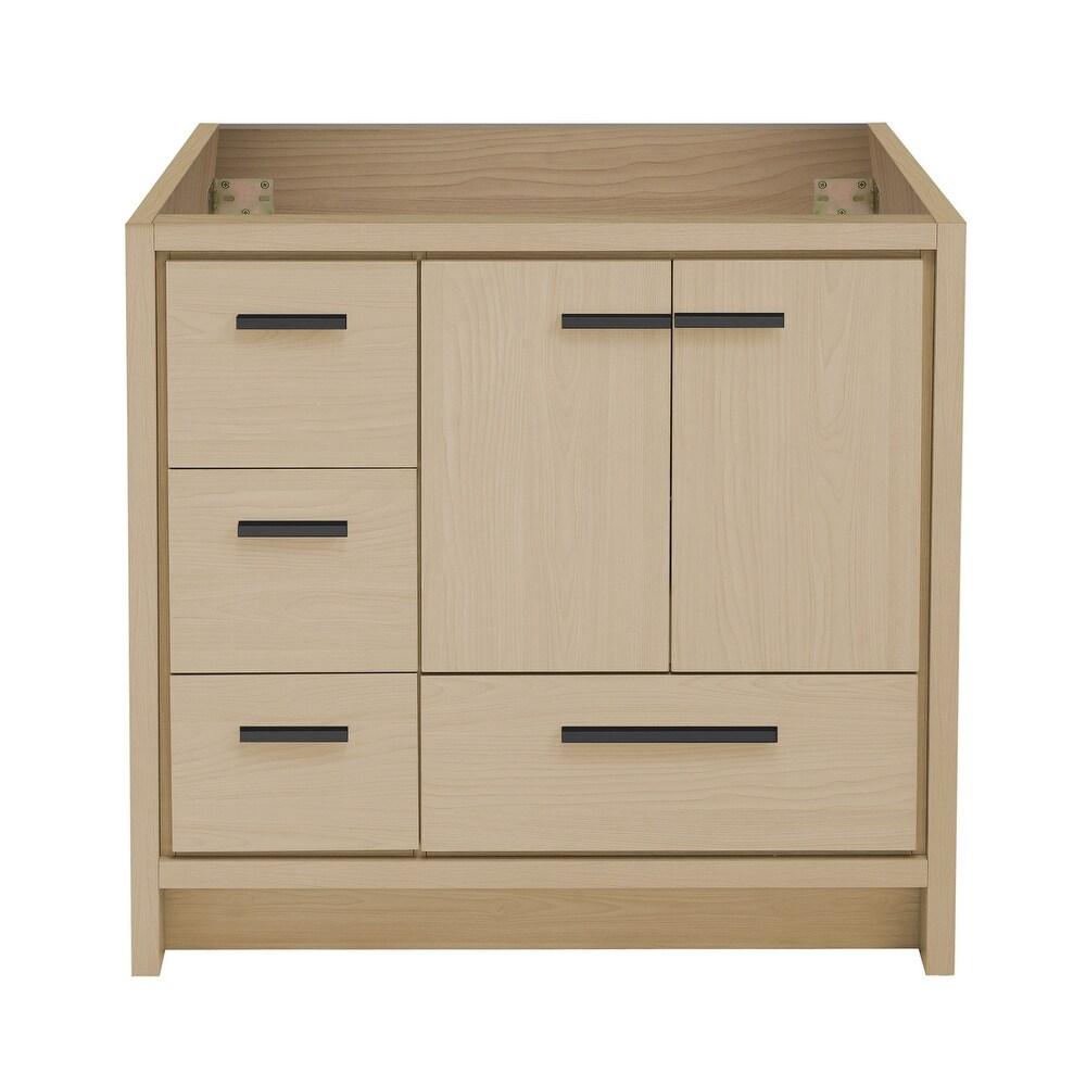 Virage 36 Freestanding, Bathroom Vanity In Oak - Cabinet