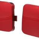 X AUTOHAUX 2Pcs Red Front Left Right Bumper Tow Hook Cover Cap for Toyota RAV4 2009-2012 Tow Hook Eye Lid Cap Replace 53285-0R020 53286-0R020