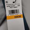 Perry Ellis Mens Modern-Fit Casual Trouser Pants, Felt Grey, 33W x 32L