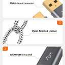 CableCreation USB A to USB C Cable 6FT, Braided USB to USB C Cable, Fast Charging & 480Mbps Data, Compatible with MacBook Air, iPhone 15 Series, Pixel, Galaxy S23, S22, S21