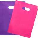Merchandise Bags 200 Pink & Purple Color 9"x12" Bags 1.5Mil Thick Glossy With Handles