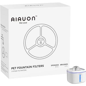 Cat Water Fountain,84oz/2.5L pet Fountain-Replacement Filter
