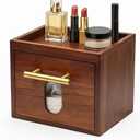 Acacia Wood Disposable Face Towel Holder with Drawer, Wooden Facial Towels Storage Box for XL Towels (Not Included), Face Towelettes & Dry Wipes Organizer for Bathroom Countertop Vanity (Acacia)