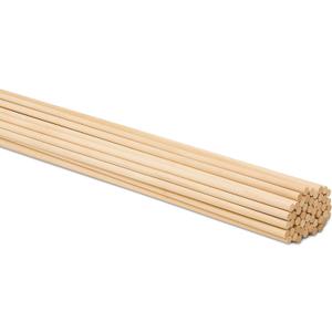 Dowel Rods Wood Sticks Wooden Dowel Rods - 5/16 x 18 Inch Unfinished Hardwood Sticks - for Crafts and DIYers - 50 Pieces by Woodpeckers