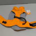 Lelepet Dog Coat Waterproof Dog Jacket Reflective Fleece Vest with Adjustable Buckle & Leash Hole Windproof Cold Weather Coats for Small Medium Large Dogs, Warm Hunting Vest, Orange, M