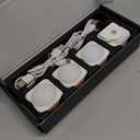 Rechargeable Camping Lights FLY2SKY 4Pcs White Tent Lights Mini Flashlight Portable LED Camping Lantern Survival Gear Camping Accessories for Hiking Backpacking Fishing Hurricane Emergency Outage