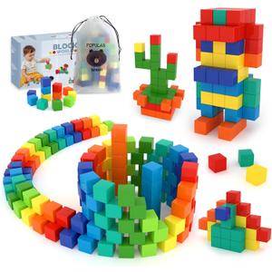 BananMelonBM 100 PCS Magnetic Building Blocks, for Toddlers Age 3-5, for Kids Ages 4-8,Magnetic Cubes, Preschool Educational Sensory Magnet Toys for Boys and Girls
