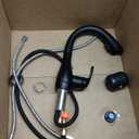 Beelee Kitchen Sink Faucets with 360  Rotation Pull Out Swivel Spout,Single Handle Mixer Kitchen Faucets with 2-Function Sprayer, Black,BLSS1749B (10.75")