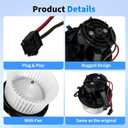 AC Heater Blower Motor Fan 700277Front Blower Motor Fit for Mercedes-Benz C250 C300 C350 2012-2015, E250 E300 E350 E400 E500 E550 2010-2017, E63 AMG S 2014-2016, Blower Motor Replaces 2128200708