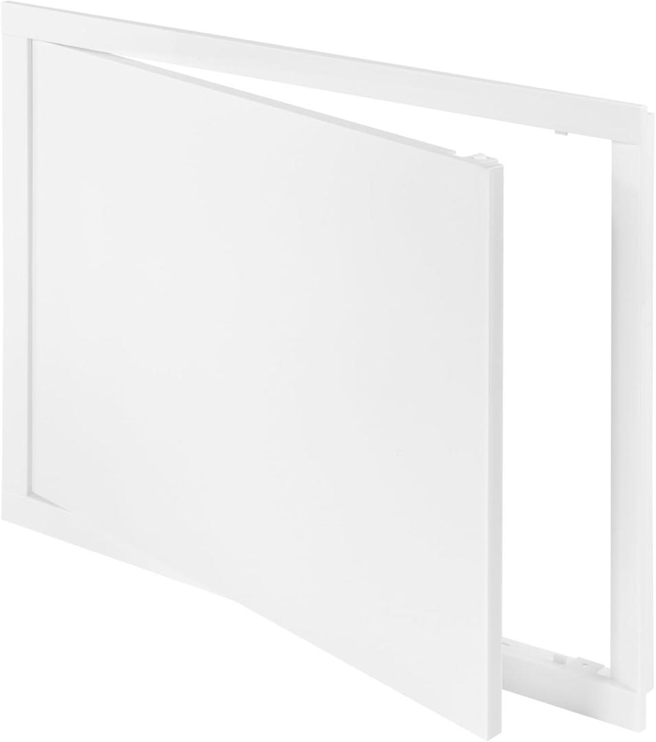Vent Systems 16" x 12" Inch White Plastic Access Panel  ABS Service Door Cover for Drywall, Wall, Ceiling  Easy Open, Close for Plumbing, HVAC Systems  Indoor Use for Home and Office Improvement