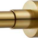 Amazon.com: EBOATOP Shower Curtain Rod Tension- No Drill Non-Slip Spring Tension Shower Rod for Window or Bathroom, 43-73 inches Metal Steel, Gold : Home & Kitchen