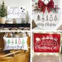 2 x Large Christmas Doormat Stencils Reusable Happy Holidays Let It Snow Stencil Templates Drawing Merry Christmas Stencils for Painting on Wood Signs Door Mats Window Glass Home Decor