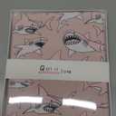 Cute Cool Shark for iPad 10th Generation Case 10.9 Inch 2022 with Pencil Holder, Foldable Pink Leather Cover Case, Support Auto Sleep Wake