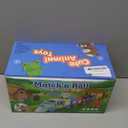 Toddler Learning Toys for 1 2 3 Years Old,Counting, Color Recognition & Math Skills Montessori Toy Farm Animals Train with 10 Finger Puppets, Birthday Educational Gift for Baby Toddler Boys Girls