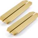BaiNong 4 Pack Brass Cabinet pulls Brushed Drawer pulls Modern Gold Cabinet 9-3/4 inch Handles Drawer Handles for Dresser Closet