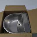 Automatic Animal Drinking Water Bowl, Stainless Steel Water Troughs for Livestock Water Dispenser for Horse,Goat,Pig,Dog Pet Feeder (Without Drainage Hole)