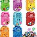 Valentines Day Cards for Kids School Classroom, 48 pcs Valentine's Cards with 96 Shoe Charms for kids boys girls,Valentine Exchange Gift Party Favors