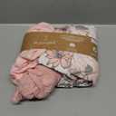 The Peanutshell Baby Organic Bassinet Sheets 4-Pack Unisex - Soft, Oval & Rectangle Baby Girls or Boys Sheet, 100% Jersey Cotton, Fitted Covers for Crib, Halo Bassinet Mattress - Cottage Floral