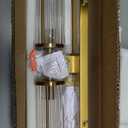 2-Light Modern Vanity Wall Lamp in Brushed Brass, Industrial Bathroom Lighting with Glass Rod Shades, Adjustable Modern Mirror Lights for Bedroom & Bathroom, Wall Sconce for Makeup Vanity