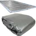 Pool Mate 16 x 36 ft Classic Silver Winter Pool Cover for Inground Pools, 5 ft Overlap (21 x 41 ft Cover Size), Solid 8 x 8 Scrim, 2.36 oz/yd2, 10-Year, Style: 551636RA