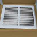 14x10 Return Air Grille(Duct Opening Size),Air Return Vent Cover,Flat Vent Cover,Rejillas De Aire Acondicionado para Casa,Return Air Grilles,Outer Dimensions:15.75"Wx11.75"H(14"Wx10"H, Duct Opening)