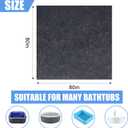 80 * 80 inch Inflatable Hot Tub Mat, Outdoor Indoor, Waterproof Slip-Proof Backing, Absorbent Spa Pool Ground Base Flooring Protector for Hot Tub