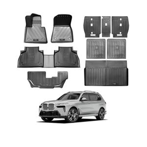 Vanseno Floor Mats &2nd Kick Mat & Backrest Mat & Cargo Liner Compatible for 2019-2025 BMW X7 All-Weather Mat for 2019 2020 2021 2022 2023 2024 2025 BMW X7 Accessories (Only for 7 Seater