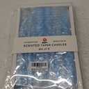 Spiral Taper Candle Twist Candlesticks, Gedengni 10inches Long Tapered Candle Blue Candle Sticks Colorful Twisted Candles for Wedding Home Dinner Party Women Gift, Pack of 6 (1D6P-BLUE) (9.8INCH)