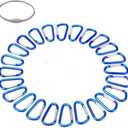 STURME 2" Aluminum D Ring Carabiners Clip D Shape Spring Loaded Gate Small Keychain Carabiner Clip Set Outdoor Camping Mini Lock Snap Hooks Spring Link Key Chain Durable Improved 24 PCS