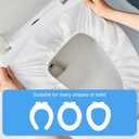 50 Pack Disposable Toilet Seat Covers for Travel Public Toilet Hospital,Portable Waterproof (Individual Package)