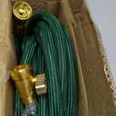 Garden Hose 25 ft NON-EXPANDABLE Water Hose, Flexible & Lightweight Kink Resistant Hybrid Hose, Leak-Proof Heavy Duty, Super Durable Fabric with 3/4" Solid Brass Connectors